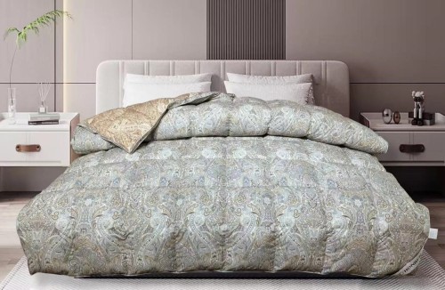 Cotton printed with 60%white duck/goose down Duvet