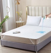 Waterproof mattress cover, thick, single, double elastic, fitted sheet style, bed protector, sub king size